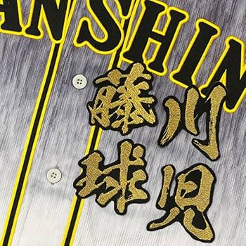 Amazon.co.jp: 阪神 タイガース 藤川球児 毛筆 名前 応援 刺繍